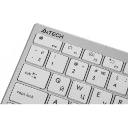 Клавиатура A4Tech FBX51C белый USB беспроводная BT/Radio slim Multimedia (FBX51C WHITE)