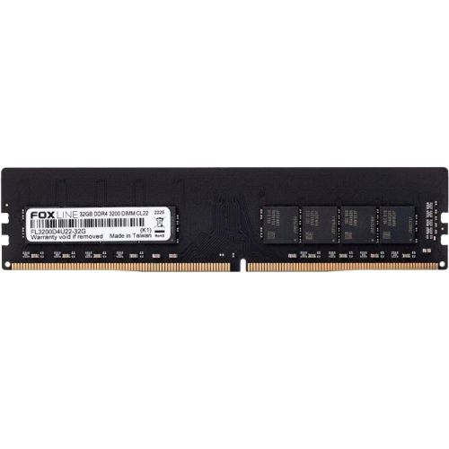 Память оперативная/ Foxline DIMM 32GB 3200 DDR4 CL 22 (2Gb*8) Foxline