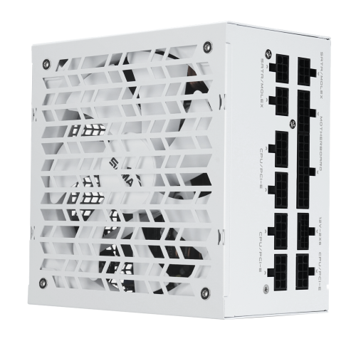 Блоки питания/ Power Supply SAMA G750 White (HAT-750yzB1G), 750W 80+ Gold (ATX, 3.1, PCIe 5.0, Full modular, 1x24(20+4)pin mesh 550mm, 2xCPU 8(4+4)pin 600mm+150mm, 2xPCIe*2 8(6+2)pin 550+150mm, 1x12VHPWR PCIe 5.1 12+4pin 600W 600mm, 3xSATA*3 450+150+150mm