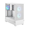 Корпус ПК без блока питания/ Case Fractal Design Pop Air RGB TG Clear Tint, Midi-Tower, 3x120mm RGB, 2xUSB-A 3.2 ATX, mATX, mITX White Fractal Design