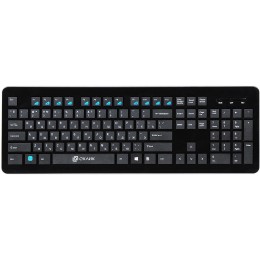 Клавиатура Оклик 870S черный USB беспроводная slim Multimedia (368218)