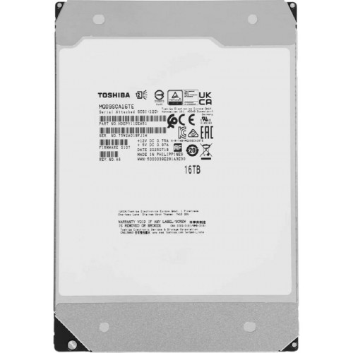 Жесткий диск/ HDD Toshiba SAS 16Tb 3.5" Server 7200 12Gbit/s 512Mb 1 year warranty