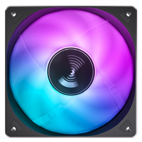 Кулер для корпуса/ Case Cooler JONSBO SL-120C (120x120x25mm, 4-pin PWM, FRGB, 59.48CFM, 32.0dBA, 1500RPM, Black) JONSBO