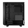 Корпус ПК без блока питания/ Case Fractal Design Meshify 2 Compact TG Dark Tint, Midi-Tower, 2x140mm + 1x120mm, 2xUSB-A 3.2 + 1xUSB 3.2 Type-C ATX, mATX, mITX Black Fractal Design