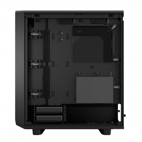 Корпус ПК без блока питания/ Case Fractal Design Meshify 2 Compact TG Dark Tint, Midi-Tower, 2x140mm + 1x120mm, 2xUSB-A 3.2 + 1xUSB 3.2 Type-C ATX, mATX, mITX Black Fractal Design