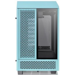 Корпус Thermaltake The Tower 100 Turquoise голубой miniITX 1x120mm 3x140mm 2xUSB3.0 audio bott PSU [CA-1R3-00SBWN-00]