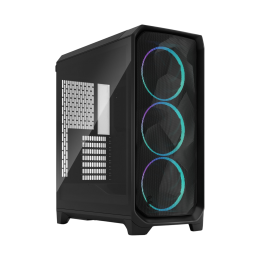 Корпус ПК без блока питания/ Case Fractal Design Meshify 3 RGB TG Light Tint, Midi-Tower, 3x140mm ARGB, 2xUSB-A 3.2 + 1xUSB 3.2 Type-C E-ATX, ATX, mATX, mITX, Black