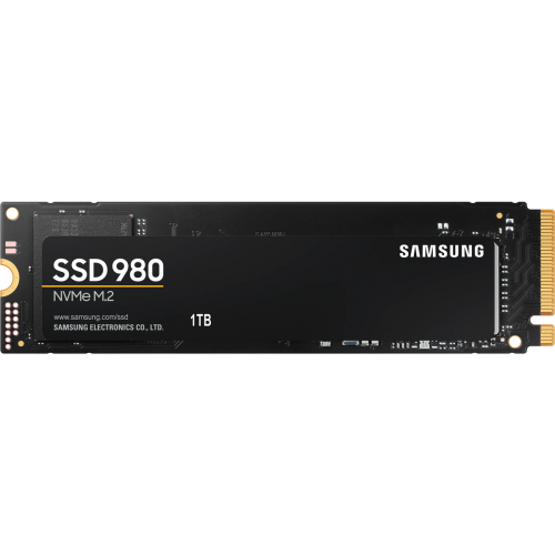 Твердотельные накопители/ Samsung SSD 980, 1000GB, M.2(22x80mm), NVMe 1.4, PCIe 3.0 x4, 3-bit MLC, R/W 3500/3000MB/s, IOPs 500 000/480 000, TBW 600, DWPD 0.33 (12 мес.) Samsung Electronics