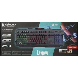 Defender Проводная игровая клавиатура Legion GK-010DL RU,RGB подсветка,19 Anti-Ghost