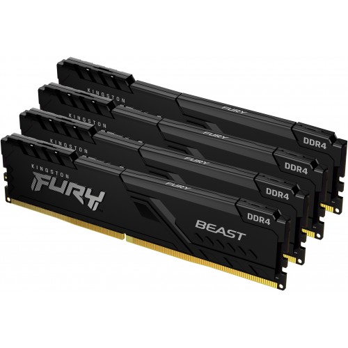 Память оперативная/ Kingston 32GB 3200MT/s DDR4 CL16 DIMM (Kit of 4) FURY Beast Black Kingston