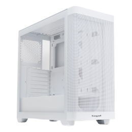 Корпус без блока питания/ Case HSPD M740, Mesh Mid Tower, White, TG, 0.6 SPCC, no fans, E-ATX, ATX, mATX, mITX, 170/400/200mm, 4x2.5", 2x3.5", 7xPCI, 1xUSB-A 3.0, 1xUSB-C 3.0, 460x218x450mm
