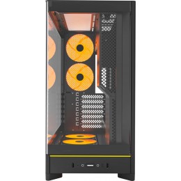 Корпус Montech HS02 PRO черный без БП ATX 4x140mm 2xUSB3.0 audio bott PSU
