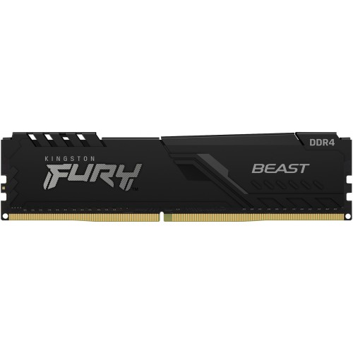 Купить оперативную память Kingston 8GB 3600MT/s DDR4 CL17 DIMM FURY Beast Black для высоких игровых и рабочих нагрузок