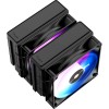 Кулер для процессора Ocypus Delta A62 BK ARGB: мощность 260W, 4-pin PWM, 2 вентиляторов 120mm, совместимость с AM5/AM4, черный дизайн