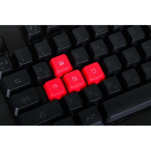 Клавиатура A4Tech B120N USB с LED-подсветкой для геймеров, черная, 1.8 м кабель