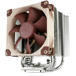 Кулер для процессора/ CPU Cooler Noctua NH-U9S (140W, 4-pin PWM, 125mm, Al/Cu, 5x6mm, 1x92x92x25mm, 46.44CFM, 22.8dBA, 2000RPM, S: 1851/1700/1200/115X, AM5/AM4, Beige/Brown)