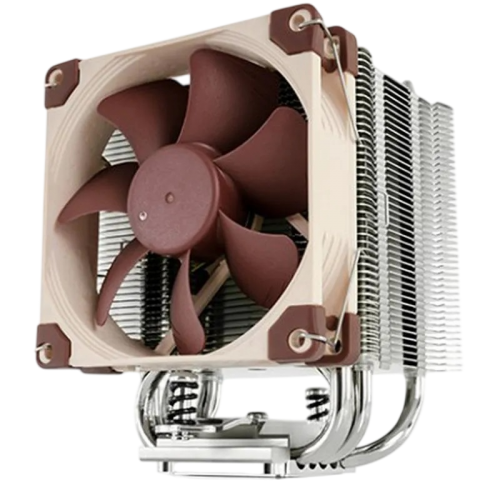 Кулер для процессора/ CPU Cooler Noctua NH-U9S (140W, 4-pin PWM, 125mm, Al/Cu, 5x6mm, 1x92x92x25mm, 46.44CFM, 22.8dBA, 2000RPM, S: 1851/1700/1200/115X, AM5/AM4, Beige/Brown)