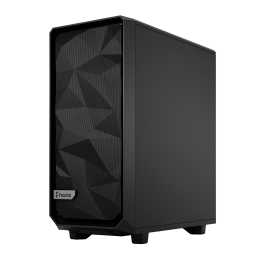 Корпус ПК без блока питания/ Case Fractal Design Meshify 2 Compact TG Dark Tint, Midi-Tower, 2x140mm + 1x120mm, 2xUSB-A 3.2 + 1xUSB 3.2 Type-C ATX, mATX, mITX Black
