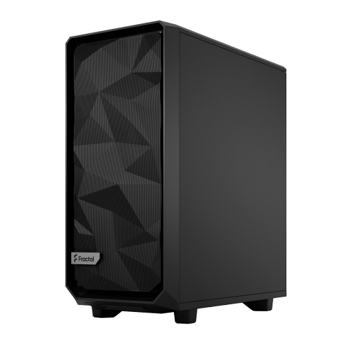 Корпус ПК без блока питания/ Case Fractal Design Meshify 2 Compact TG Dark Tint, Midi-Tower, 2x140mm + 1x120mm, 2xUSB-A 3.2 + 1xUSB 3.2 Type-C ATX, mATX, mITX Black Fractal Design