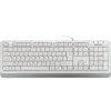 Клавиатура A4Tech FK10 белый/серый USB (FK10 WHITE) каб.:1.5м