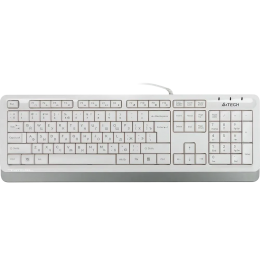 Клавиатура A4Tech FK10 белый/серый USB (FK10 WHITE) каб.:1.5м