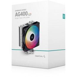 Кулер Deepcool AG400 LED RGB Soc-AM5/AM4/1200/1700/1851 черный 4-pin 18-32dB Al+Cu 220W 614gr Ret (R-AG400-BKLNMC-G-1) [R-AG400-BKLNMC-G-1]