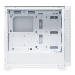 Корпус без блока питания/ Case HSPD M740, Mesh Mid Tower, White, TG, 0.6 SPCC, no fans, E-ATX, ATX, mATX, mITX, 170/400/200mm, 4x2.5", 2x3.5", 7xPCI, 1xUSB-A 3.0, 1xUSB-C 3.0, 460x218x450mm