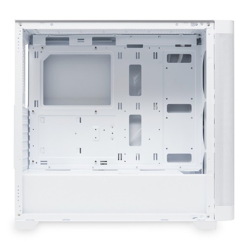 Корпус без блока питания/ Case HSPD M740, Mesh Mid Tower, White, TG, 0.6 SPCC, no fans, E-ATX, ATX, mATX, mITX, 170/400/200mm, 4x2.5", 2x3.5", 7xPCI, 1xUSB-A 3.0, 1xUSB-C 3.0, 460x218x450mm HSPD