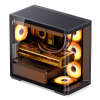 Корпус JONSBO D300 Mini-Tower без блока питания: стильный черный кейс для mATX и mITX с USB-A 3.2 и USB-C 3.2