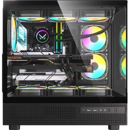 Корпус Formula Crystal Z8 черный ATX 9x120mm 6x140mm 1xUSB3.0 audio bott PSU [CRYSTAL Z8 B]