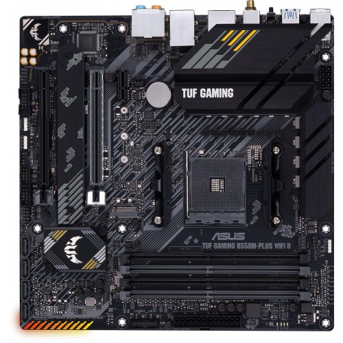 Купить материнскую плату Asus TUF GAMING B550M-PLUS WIFI II Soc-AM4: 4xDDR4, 2.5G LAN, HDMI и RAID в интернет-магазине