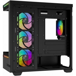 Корпус без блока питания/ Case Thermalright M10 FAN4-C, Mini-Tower, TG, 4x120mm ARGB, 2xUSB-A 3.0, 1xUSB Type-C, mATX, mITX Black