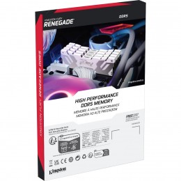 Память оперативная/ Kingston 64GB 6400MT/s DDR5 CL32 DIMM (Kit of 2) FURY Renegade White XMP