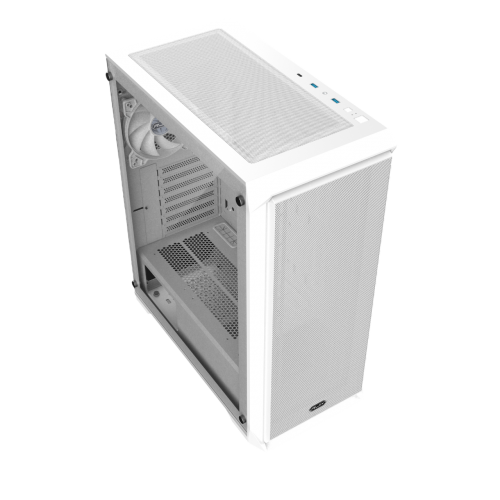 Корпус без блока питания/ Case Raijintek ARCADIA 41, Midi-Tower, TG, 1x120mm, 2xUSB-A 3.0 + 1xUSB-C, ATX, mATX, mITX White RAIJINTEK CO LTD