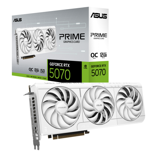 Купить видеокарту PRIME-RTX5070-O12G-WHITE: высокая производительность и стильный дизайн для геймеров.