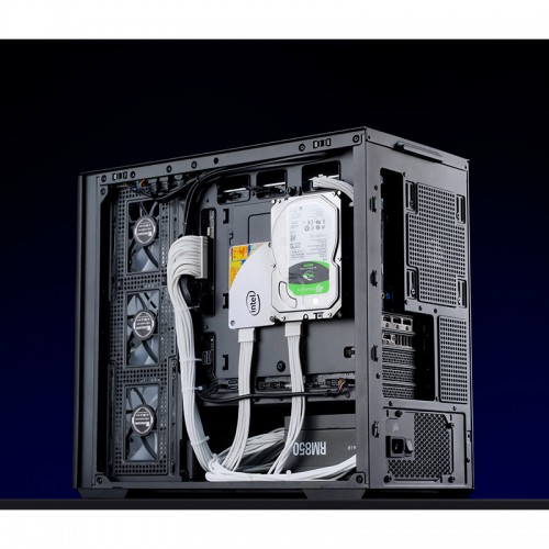 Корпус JONSBO D300 Mini-Tower без блока питания: стильный черный кейс для mATX и mITX с USB-A 3.2 и USB-C 3.2