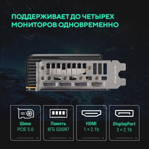 Купить видеокарту Asus PRIME RTX 5060 8Gb GDDR7 – Высокая производительность с PCI-E 5.0 и HDMI/DP выходами