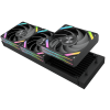 Водяное охлаждение для процессора/ Water Cooling System SAMA Q70 Black (360mm, LED temp., Black, ARGB/ Fans: 3x120mm, 86CFM, 30dBA, 2600RPM/ Pump height 64mm, 30dBA, 2800RPM, Rad thickness 27mm/ S: 1851, 1700, 1200, 20XX, 115X, AM5, AM4) SAMA