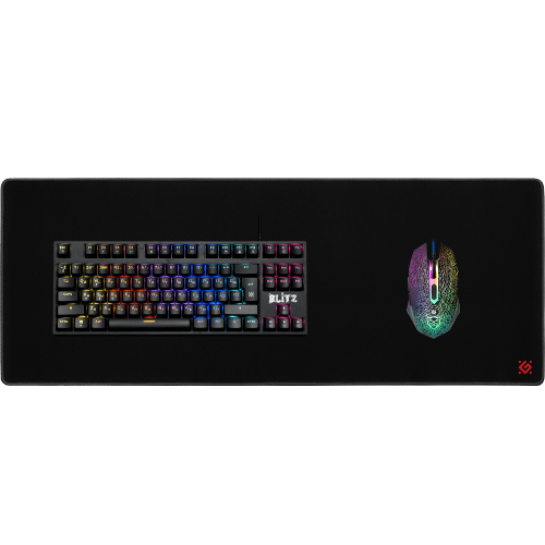 Defender Игровой коврик Black Ultra One 780*300*5 мм, ткань+резина