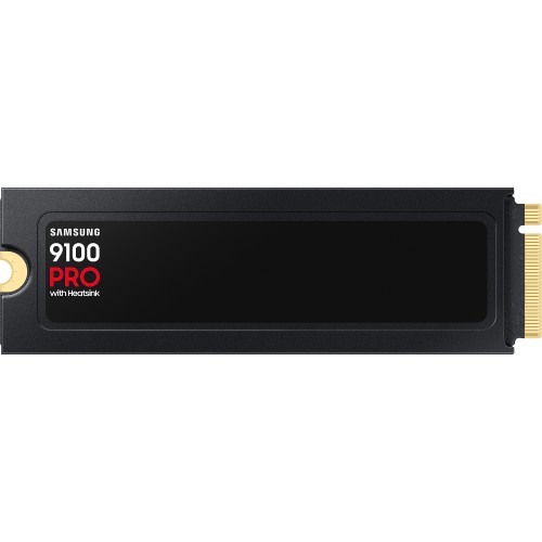 Твердотельный накопитель/ Samsung SSD 9100 PRO, 2000GB, M.2(22x80mm), NVMe 2.0, PCIe 5.0 x4, V-NAND TLC, R/W 14700/13400MB/s, IOPs 1 850 000/2 600 000, TBW 1200, DWPD 0.3, with Heatsink (12 мес.) Samsung Electronics