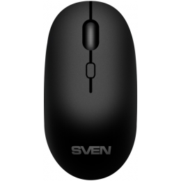 Беспроводная мышь SVEN RX-222W чёрная (BT, 2.4GHz, АКБ, 3+1кл. 1200-1800DPI, кор.)