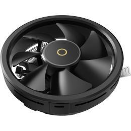 Кулер для процессора/ CPU Cooler Ocypus Beta A10 BK (75W, 3-pin, 67mm, Al, 1x124mm, 40CFM, 29.5dBA, 2000RPM, S: 1851/1700/115X/1200, AM5/AM4, black)