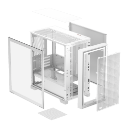 Корпус без блока питания/ Case PCCooler C3D310 WH, Mini-Tower, TG, Mesh, no fans, 2xUSB-A 3.0, mATX, mITX White