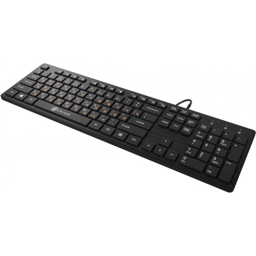 Клавиатура Оклик 520M2U USB Slim Multimedia черная с кабелем 1.6м - идеальный выбор для комфортной работы и игр