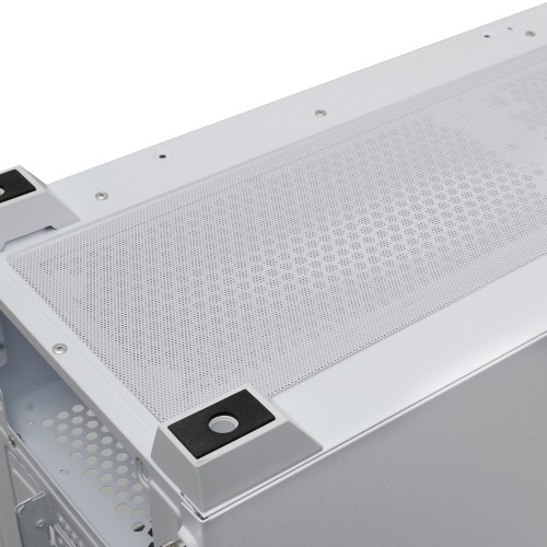 Корпус без блока питания/ Case HSPD M740, Mesh Mid Tower, White, TG, 0.6 SPCC, no fans, E-ATX, ATX, mATX, mITX, 170/400/200mm, 4x2.5", 2x3.5", 7xPCI, 1xUSB-A 3.0, 1xUSB-C 3.0, 460x218x450mm HSPD