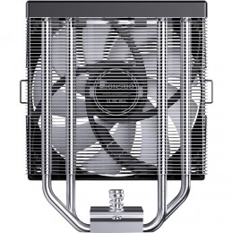 Кулер для процессора/ CPU Cooler JONSBO CB40 ARGB (225W, 4-pin PWM, 153.5mm, Al/Cu, 4x6mm, ARGB, 1x120mm, 77.07CFM, 35.4dBA, 1800RPM, S: 1851/1700/1200/115X, AM4/AM5 Black)