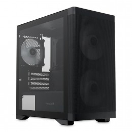 Корпус без блока питания/ Case HSPD M320, Mesh Mini-tower, Black, slide TG, 0.45 SPCC, 2x140mm ARGB (M11-140)+1x120mm ARGB (M11-120) mATX, mITX 160/340/184mm 2x2.5", 2x3.5", 4xPCI 2xUSB-A 3.0, 1xUSB-A 1.0 390x200x385mm