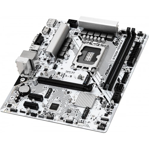 Материнская плата Asrock B760M-HDV/M.2 для Intel 1700: mATX, 2xDDR5, 8ch Audio, 2.5G LAN, HDMI и DP