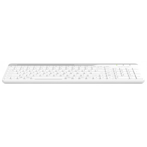 Клавиатура A4Tech FK25 белый/серый USB slim – идеальный выбор для комфортной работы и игр с кабелем 1.5м