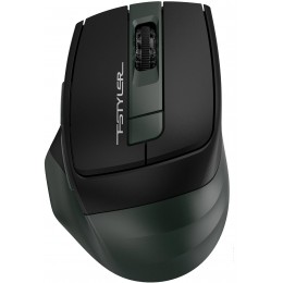 Мышь A4Tech Fstyler FB35 зеленый/черный оптическая 2000dpi беспров. BT/Radio USB для ноутбука 6but (FB35 MIDLIGHT GREEN)
